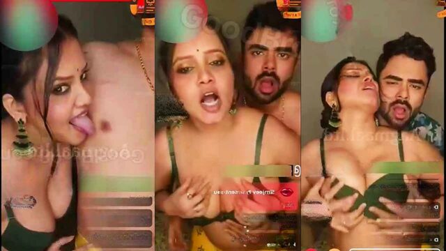 Priya Gamre New Couple Live Pressing Tits Wildly Licking All Over