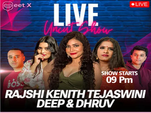 Rajshi Tejaswini Kenith Dhruv & Deep – 2024 – Hindi Uncut Live Show – MeetXLive